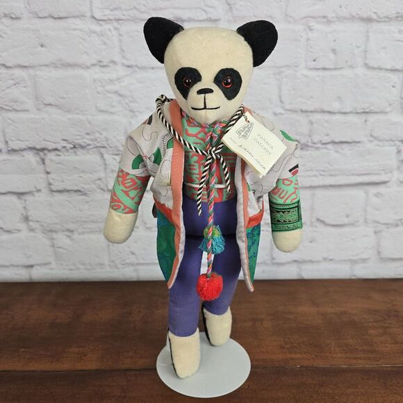 Handmade Nirmal Kaur Panda Art Doll from Panaca Gallery 15